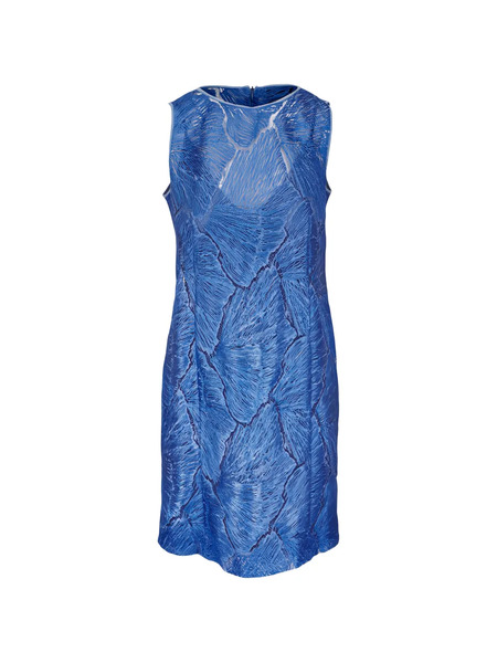  Akris Lace Mini Dress - Blue 