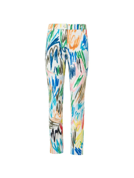  Akris Punto Printed Cropped Trousers - White 