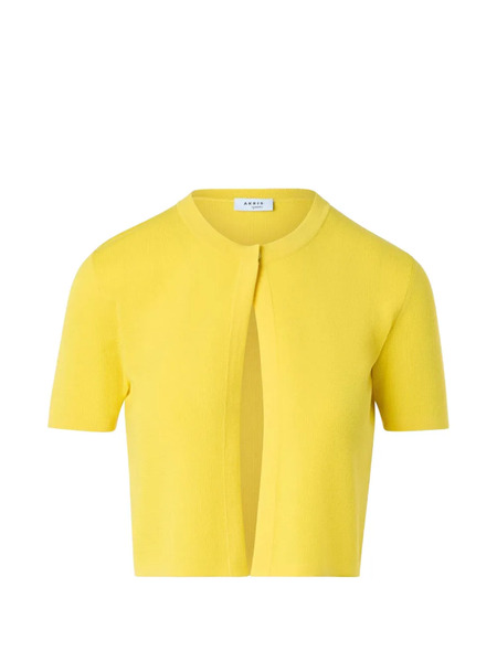  Akris Punto Short-sleeve Cardigan - Yellow 