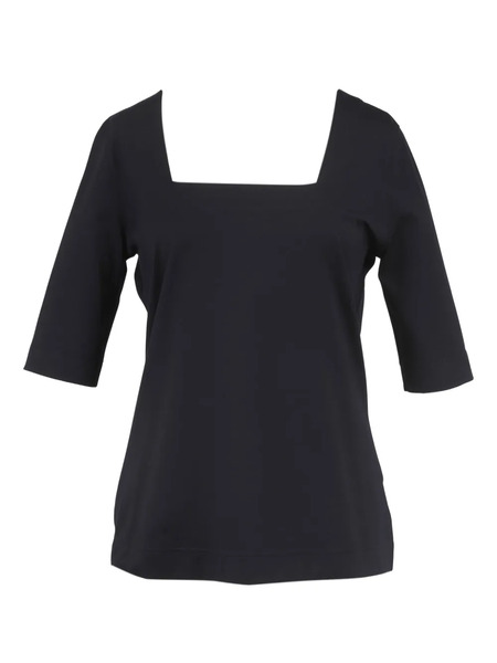  Akris Punto Square-neck Blouse - Black 