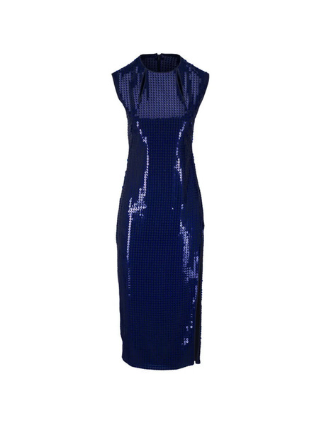  Akris Sequin-embellished Sleeveless Dress - Blue 