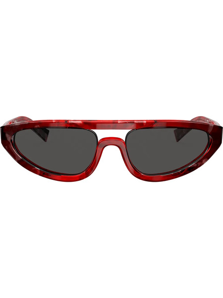  Alain Mikli Aviator Thick Sunglasses - Red 