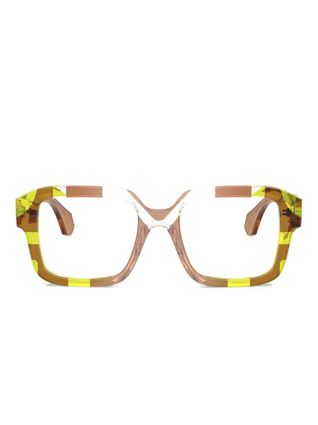  Alain Mikli Geometric Frame Glasses - 003 Pointille Olive 