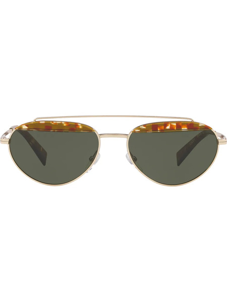  Alain Mikli Small Frame Round Sunglasses - Gold 