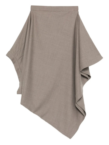  Alainpaul Asymmetric Midi Skirt - Neutrals 