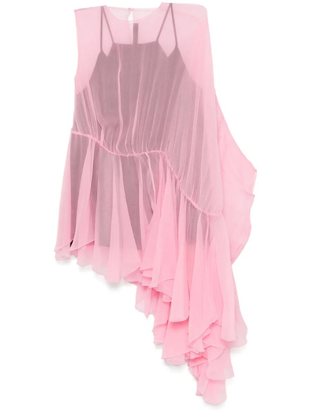  Alainpaul Extended Ruffle Top - Pink 