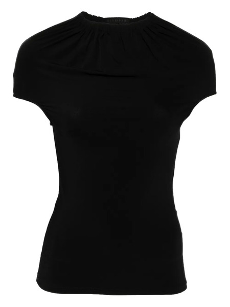  Alainpaul Gathered-neck Top - Black 