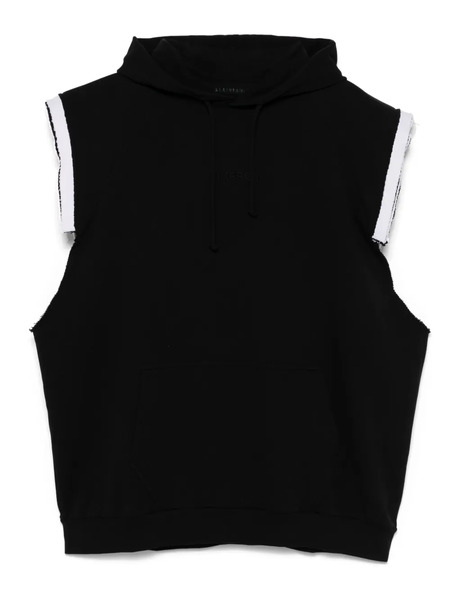  Alainpaul Layered Shoulder Hoodie - Black 