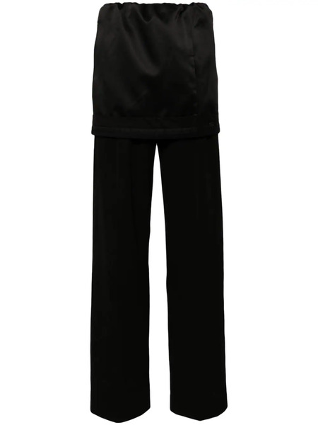  Alainpaul Layered Wool Track Pants - Black 