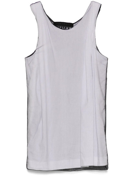  Alainpaul Mesh-overlay Tank Top - Black 