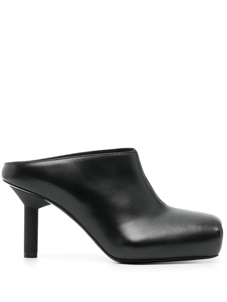  Alainpaul 70mm Leather Mules - Black 