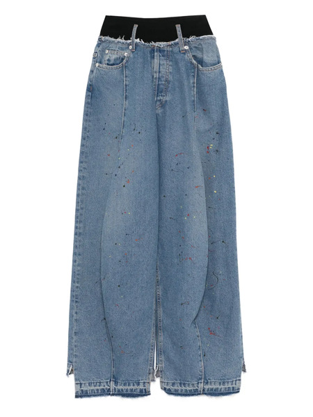  Alainpaul Paint-splash Jeans - Blue 