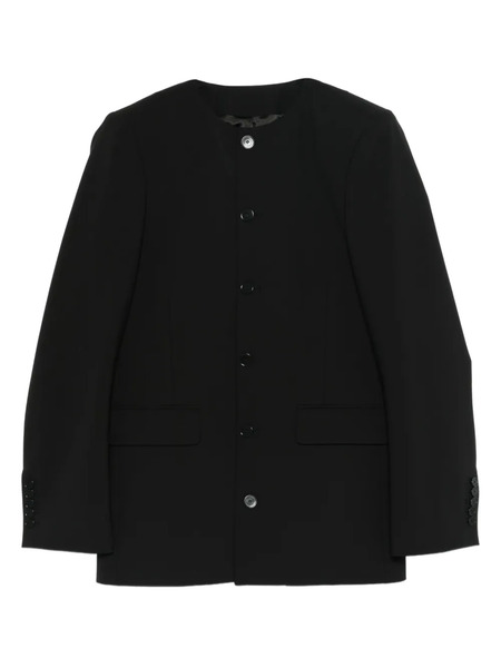  Alainpaul Round-neck Tailored Jacket - Black 