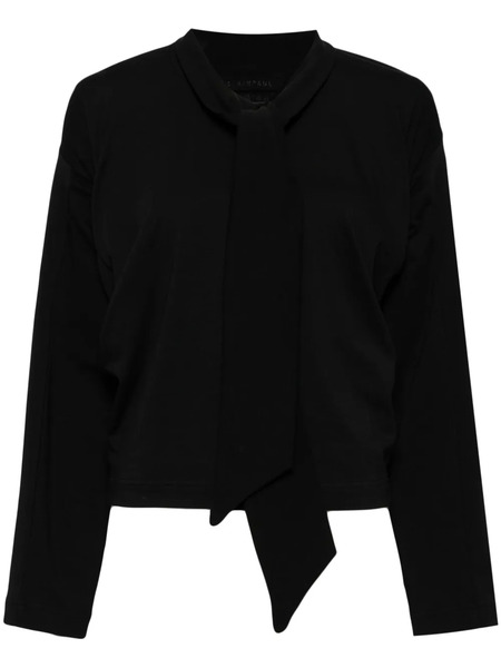  Alainpaul Tie-neck Blouse - Black 
