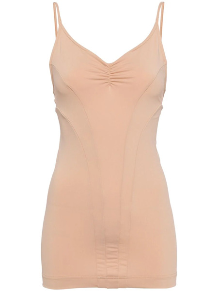  Alainpaul V-neck Gathered Top - Neutrals 