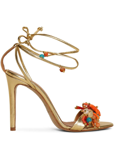  Alameda Turquesa 110mm Bahamas Sandals - Gold 