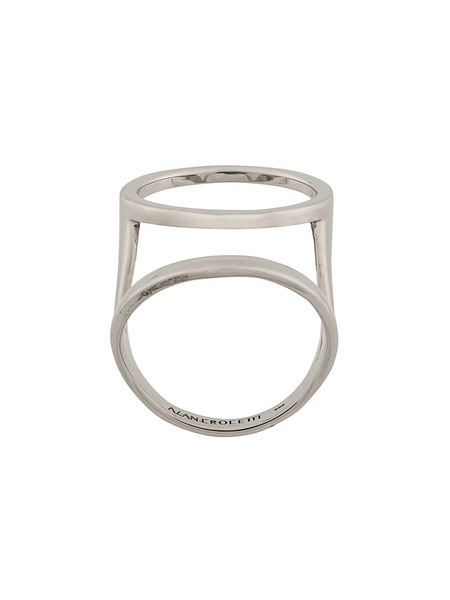  Alan Crocetti Double Hoop Ring - Silver 