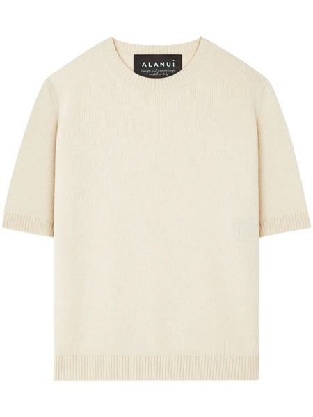  Alanui A Finest Knit Ribbed T-shirt - Neutrals 