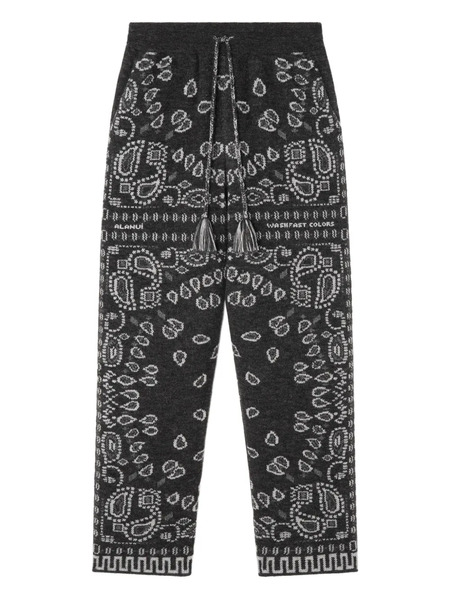  Alanui Bandana-jacquard Trousers - Grey 