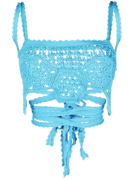 Alanui Blooming Flowers Top - Blue 