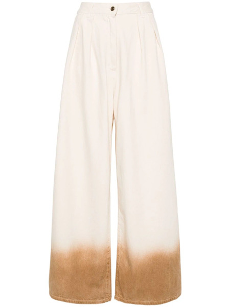  Alanui Bright Hues Wide-leg Jeans - Neutrals 