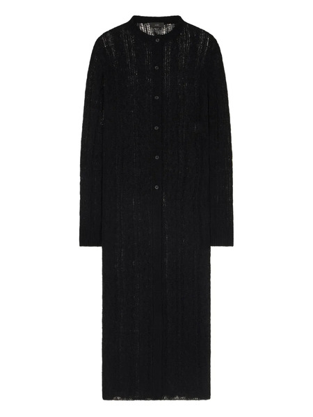  Alanui Button-front Open-knit Cardigan - Black 
