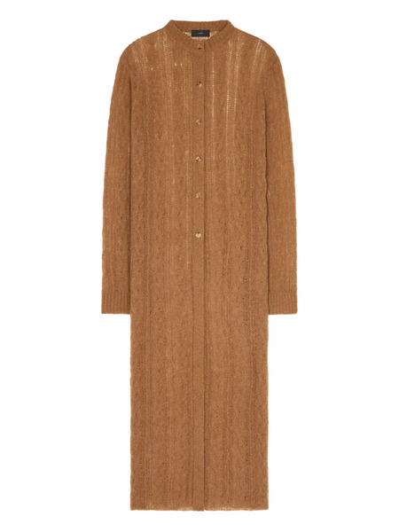  Alanui Cable-knit Long Cardigan - Brown 