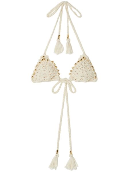  Alanui Cape Jasmine Bikini Top - Neutrals 