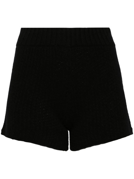  Alanui Cashmere-blend Knitted Shorts - Black 