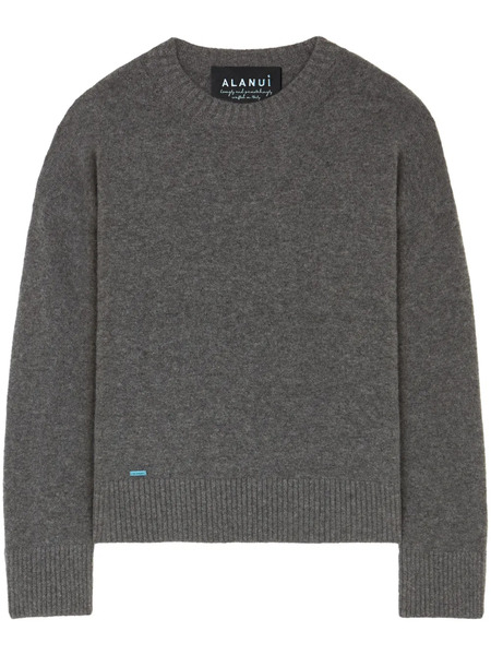  Alanui Crew-neck Cashmere-silk Blend Jumper - Grey 