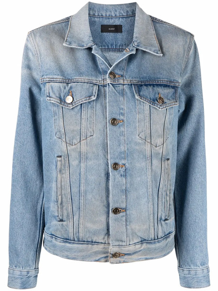  Alanui Crochet-panel Denim Jacket - Blue 