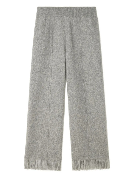  Alanui Finest Fringed-hem Trousers - Grey 
