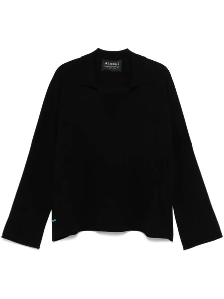  Alanui Finest Polo Sweater - Black 