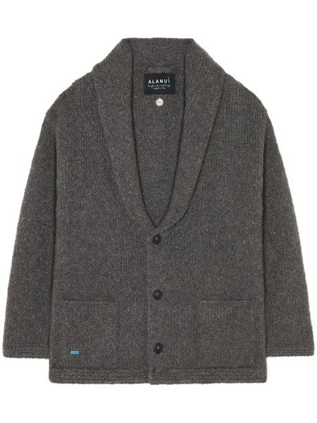  Alanui Finest Ribbed Cardigan - Grey 