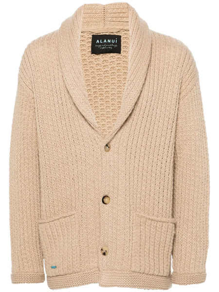  Alanui Finest Ribbed Cardigan - Neutrals 