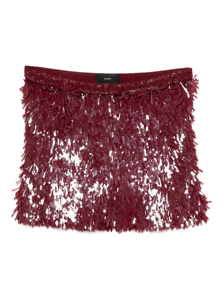  Alanui Fringe Mini Skirt - Red 