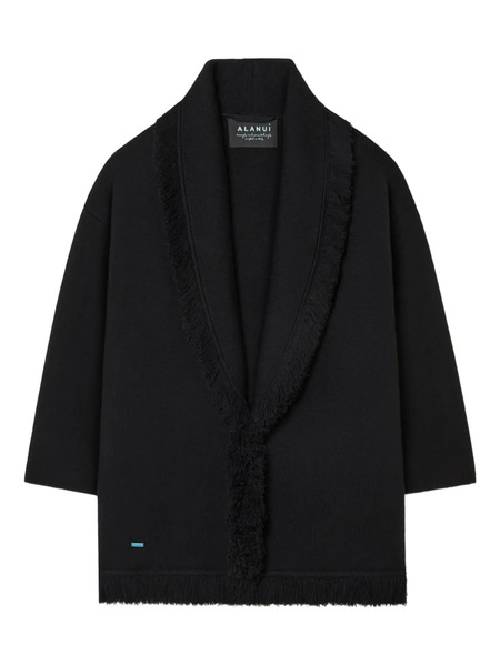  Alanui Fringed Finest Coat - Black 