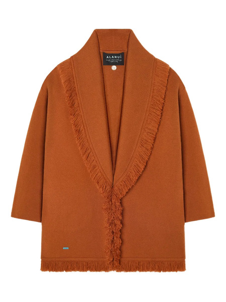  Alanui Fringed Finest Coat - Brown 