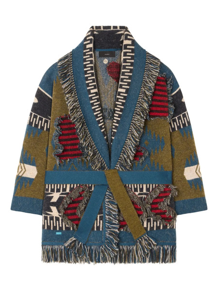  Alanui Fringed Patterned Cardigan - Multicolour 