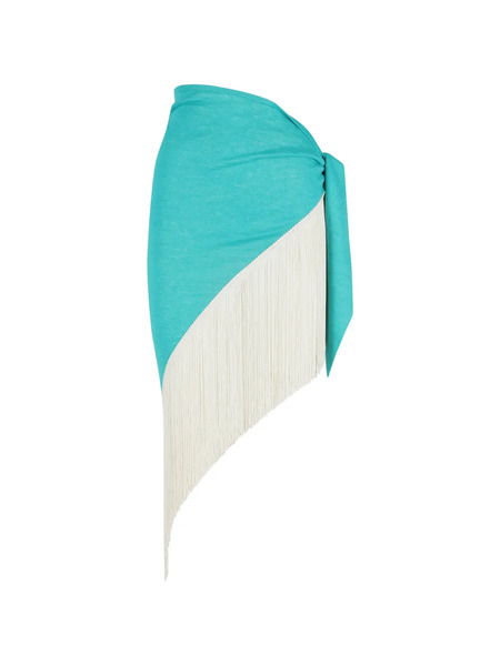  Alanui Fringed Sarong - Green 