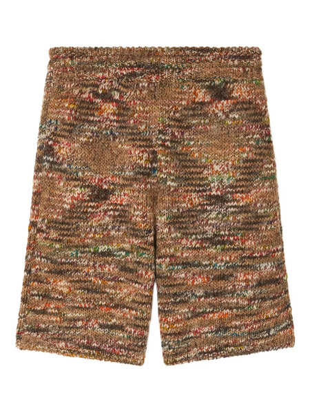  Alanui Grunge Beat Knitted Shorts - Brown 