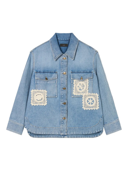  Alanui Island’s Diary Denim Overshirt - Blue 