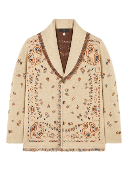  Alanui Jacquard Cardigan - Neutrals 