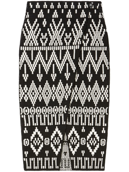  Alanui Jungle Beat Skirt - Black 