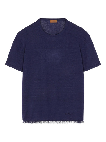  Alanui Linen T-shirt - Blue 