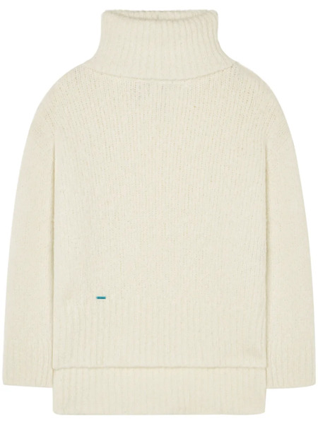  Alanui Logo-plaque Cashmere-silk Blend Jumper - White 