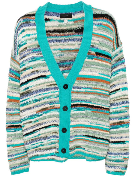  Alanui Madurai Striped Cardigan - Blue 