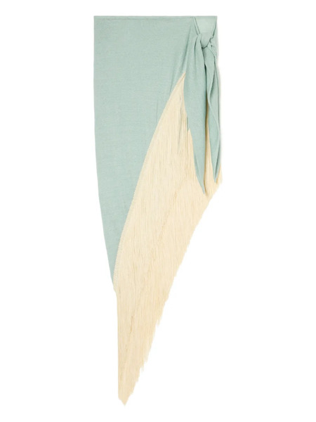  Alanui Mermaid Inside Pareo Midi Skirt - Green 