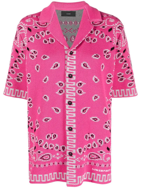  Alanui Paisley-print Short-sleeved Shirt - Pink 