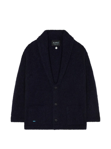  Alanui Patch Pocket Button Cardigan - Blue 